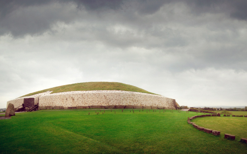 Photo of Newgrange – the site of a Stone Age temple