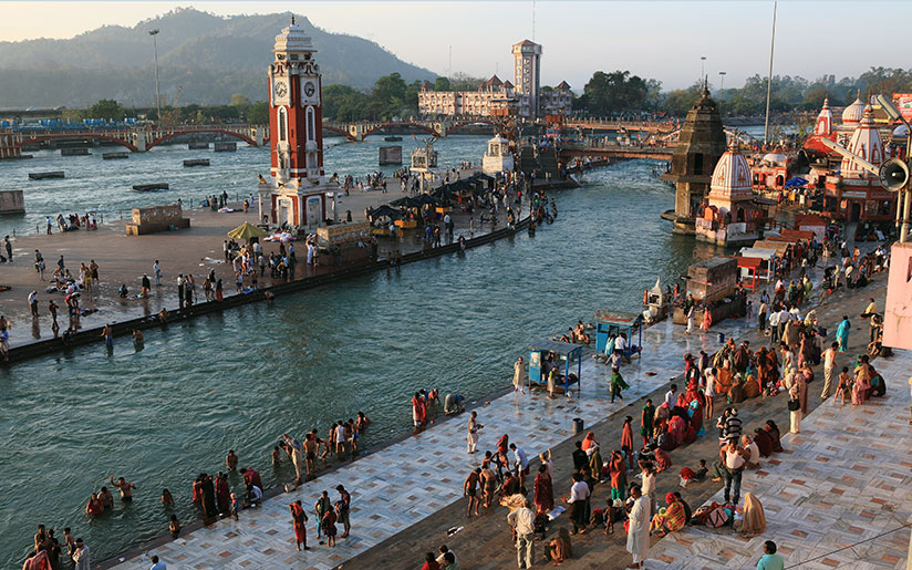 Photo of the Ganges which is a holy river in India