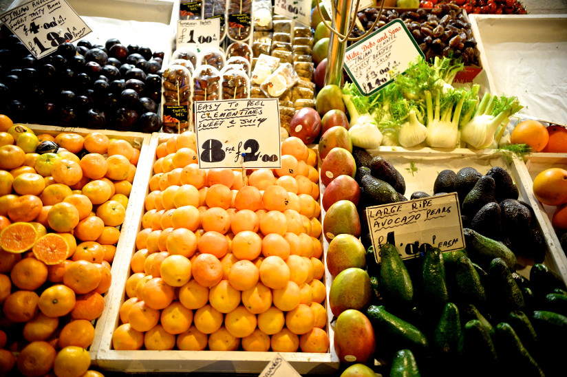 Photo of clementines at the Norwich Market