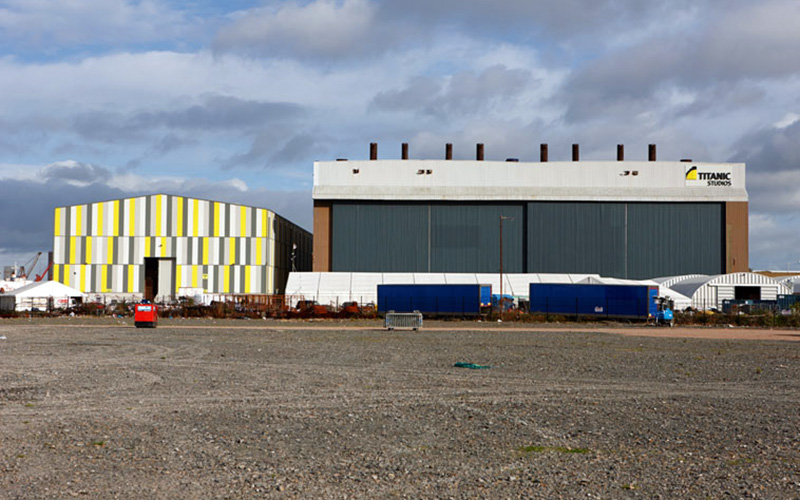 Photo of the Titanic Studios in Belfast which is one of the filming sites for Game of Thrones