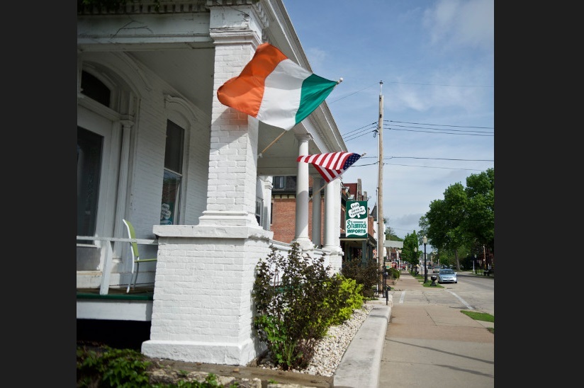 Photo of the exterior of a shop where you can buy imported products from Ireland