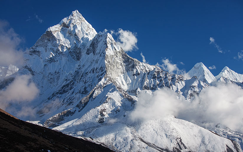 Photo of mountains in the Himalayas