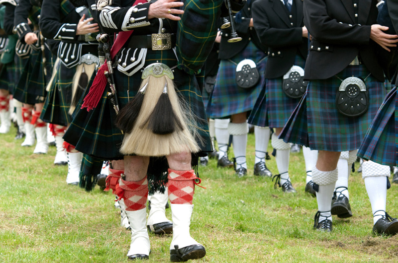 Photo of men in kilts